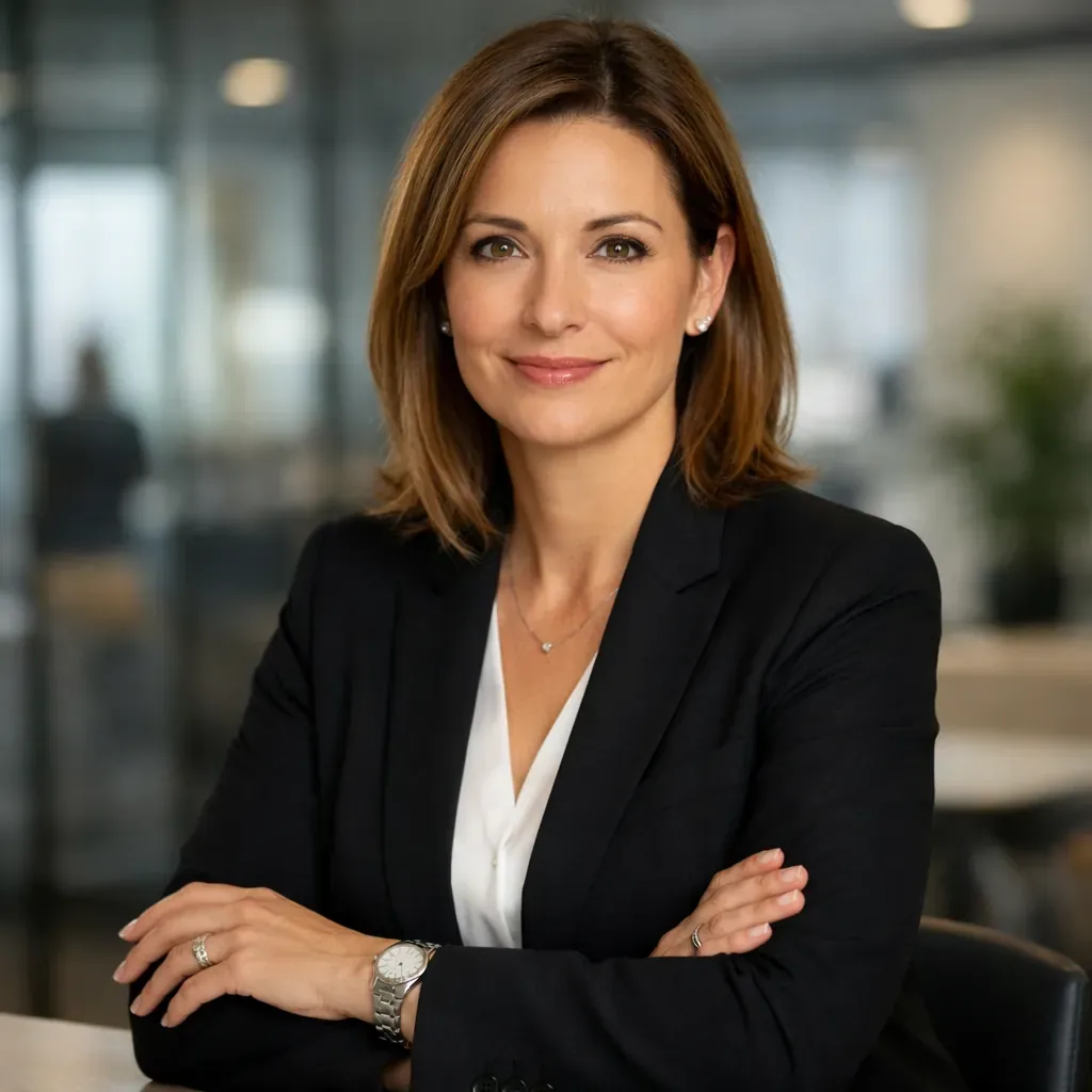 Portrait professionnel d'une directrice en entreprise