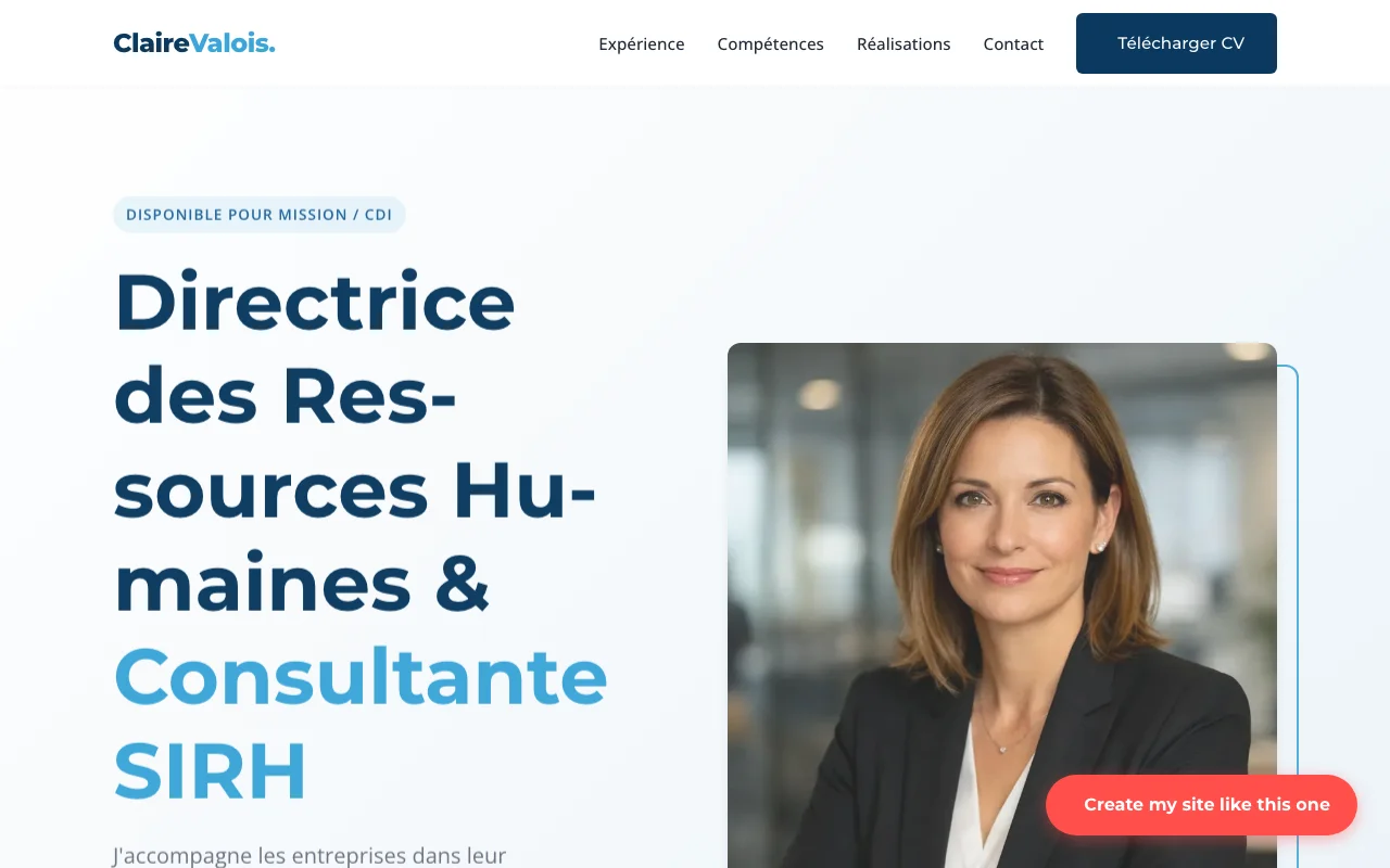 CV professionnel — Corporate
