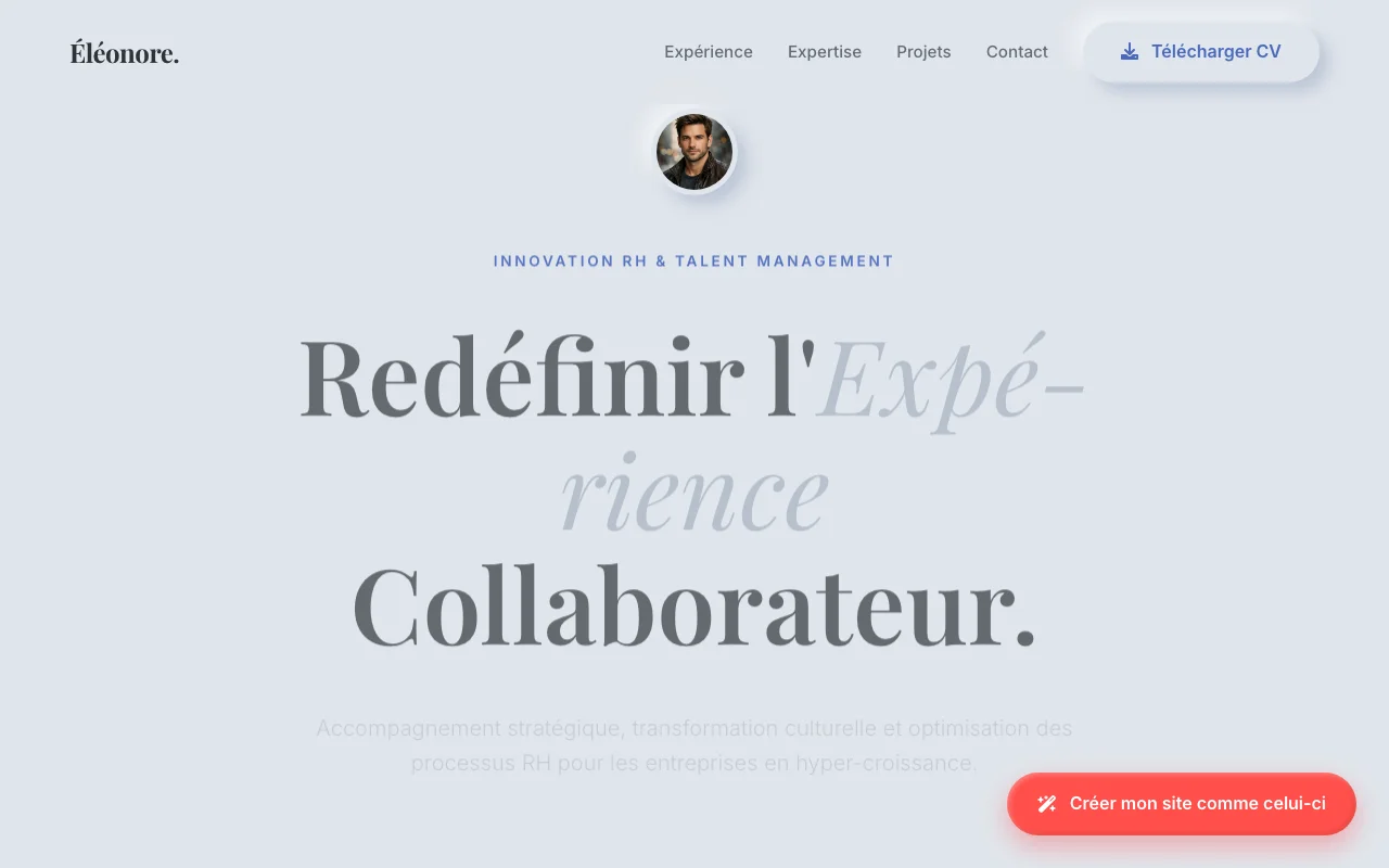 CV professionnel — Éditorial
