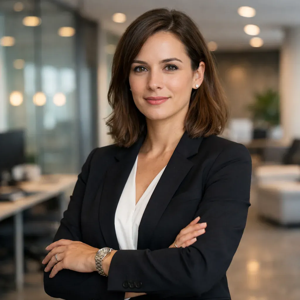 Portrait professionnel en environnement moderne