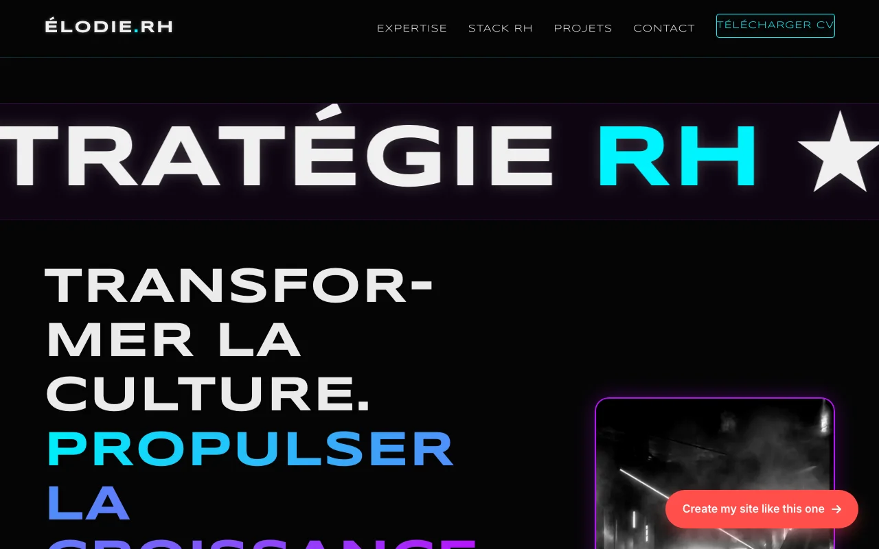 CV professionnel — Tech impactant