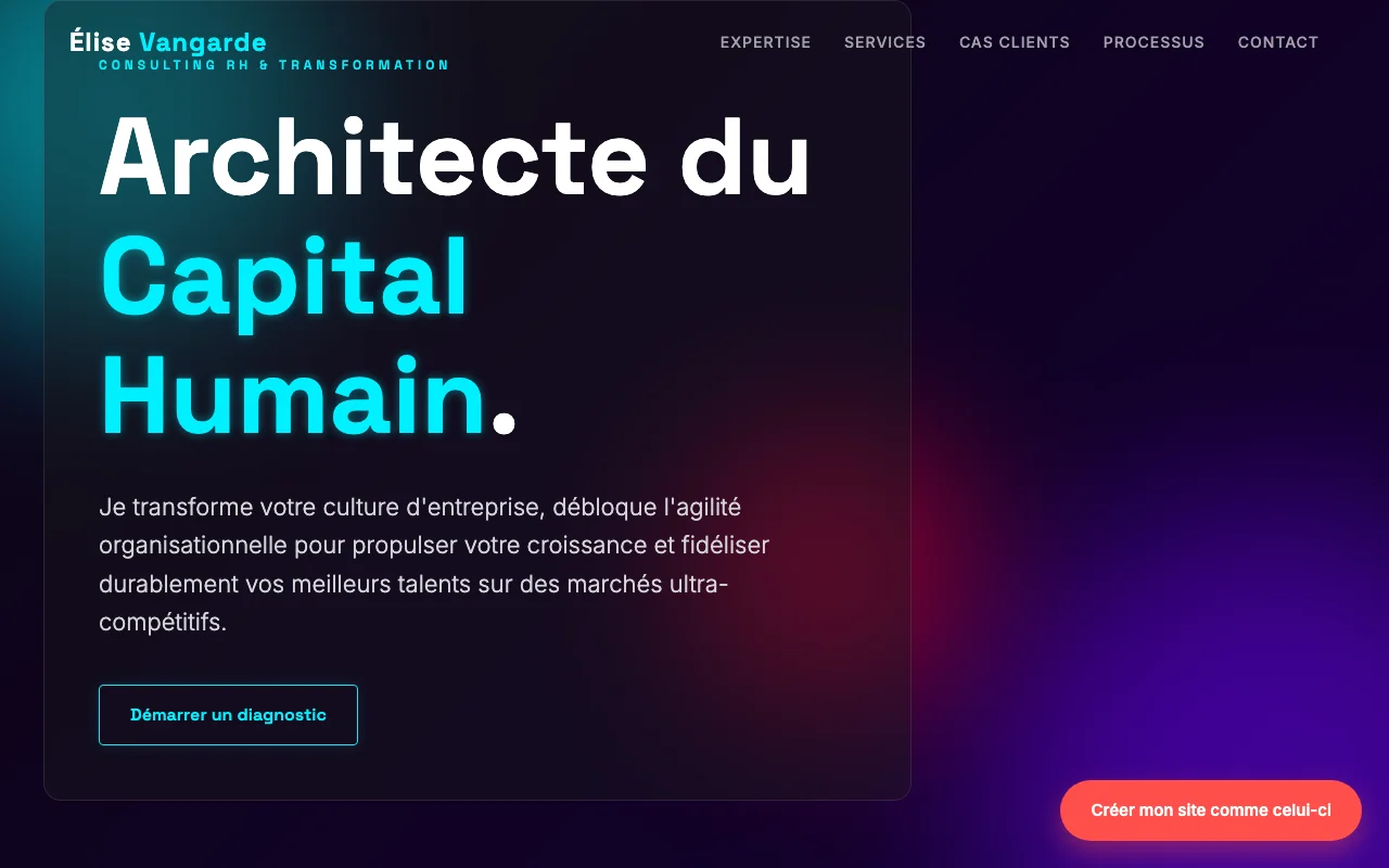 Services freelance — Cinématique
