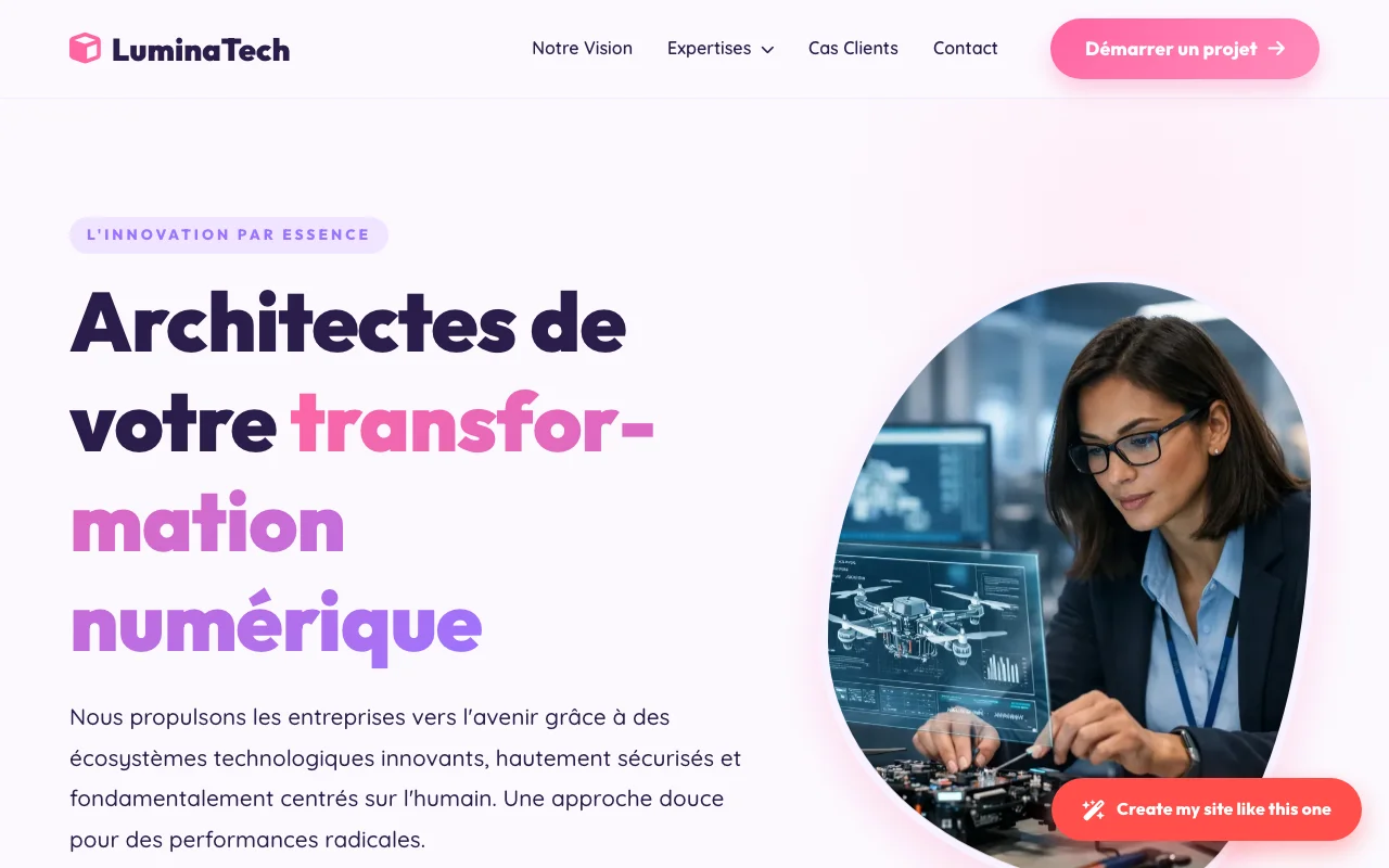 Site d'entreprise — Classique
