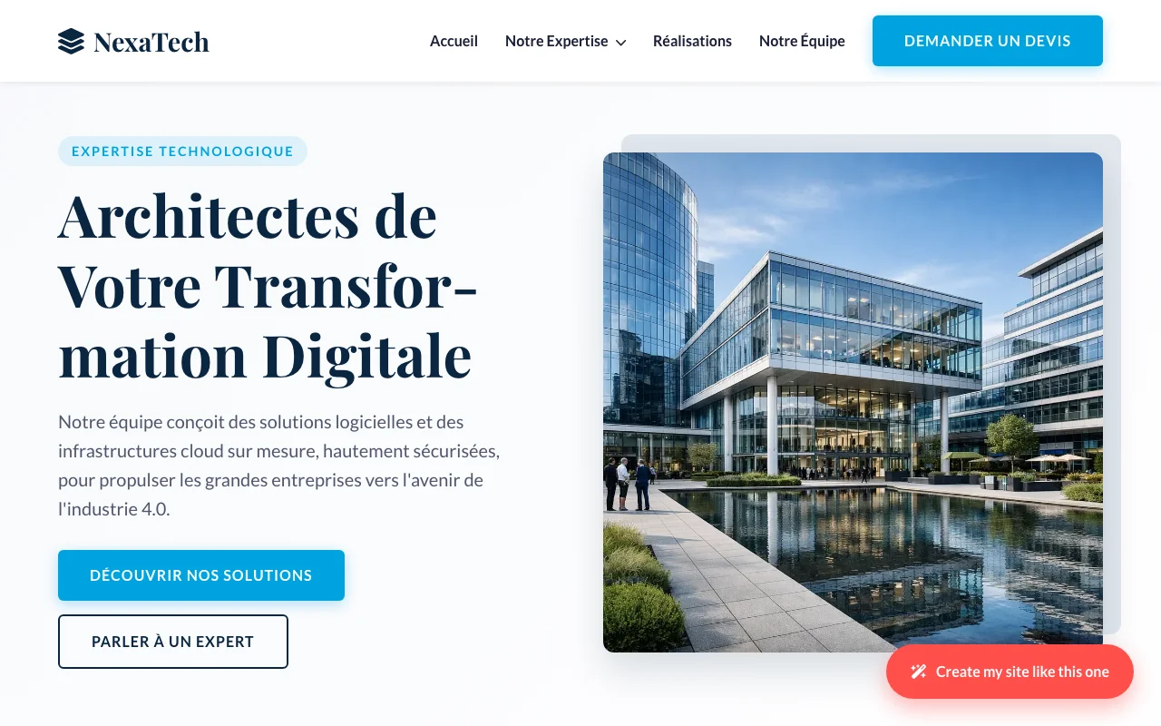Site d'entreprise — Corporate