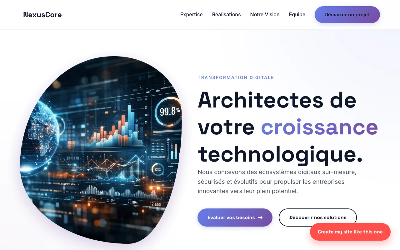 Site d'entreprise — Startup