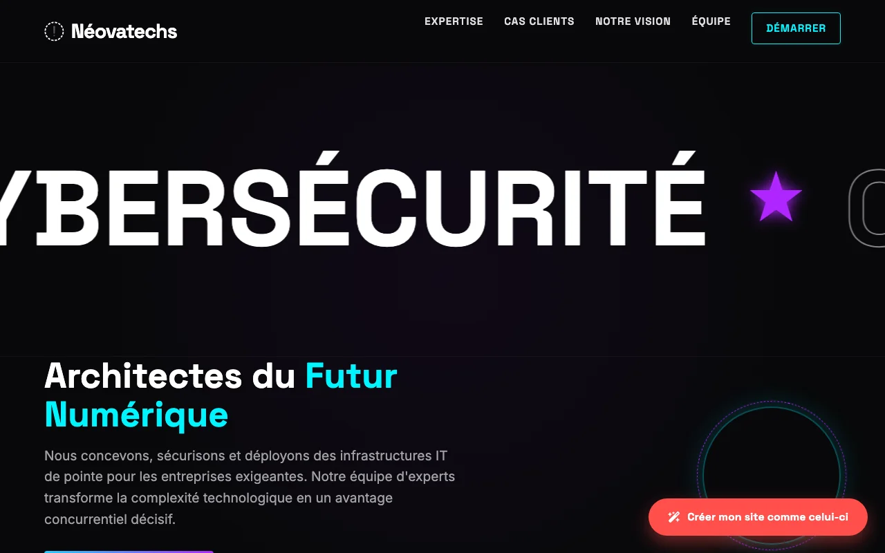 Site d'entreprise — Tech impactant