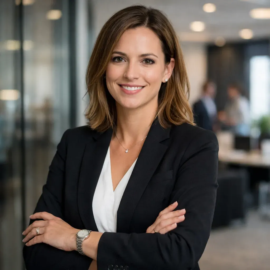 Portrait professionnel en environnement d'entreprise