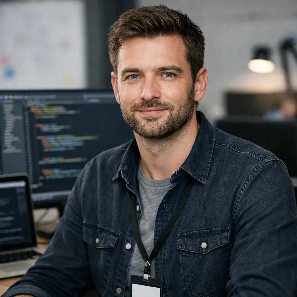 Portrait professionnel de recommandation homme