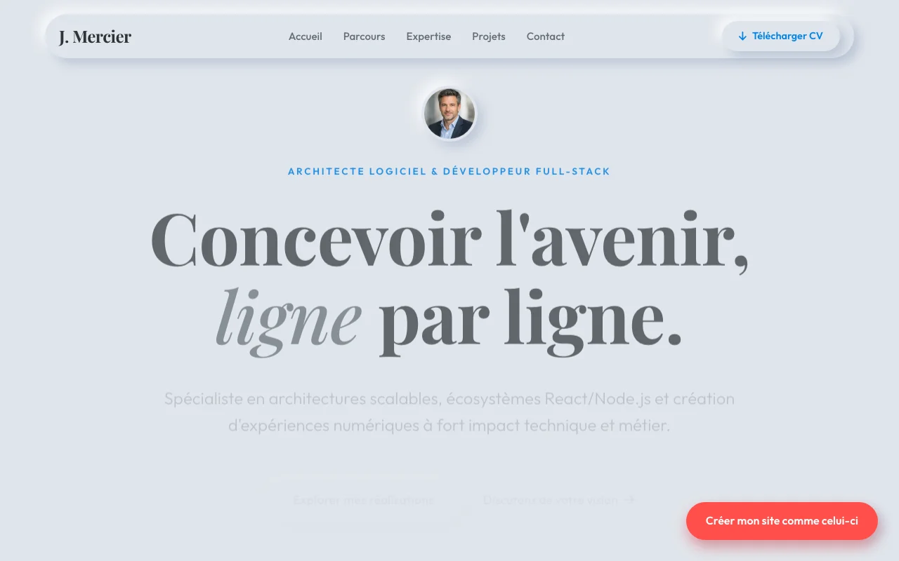 CV professionnel — Éditorial