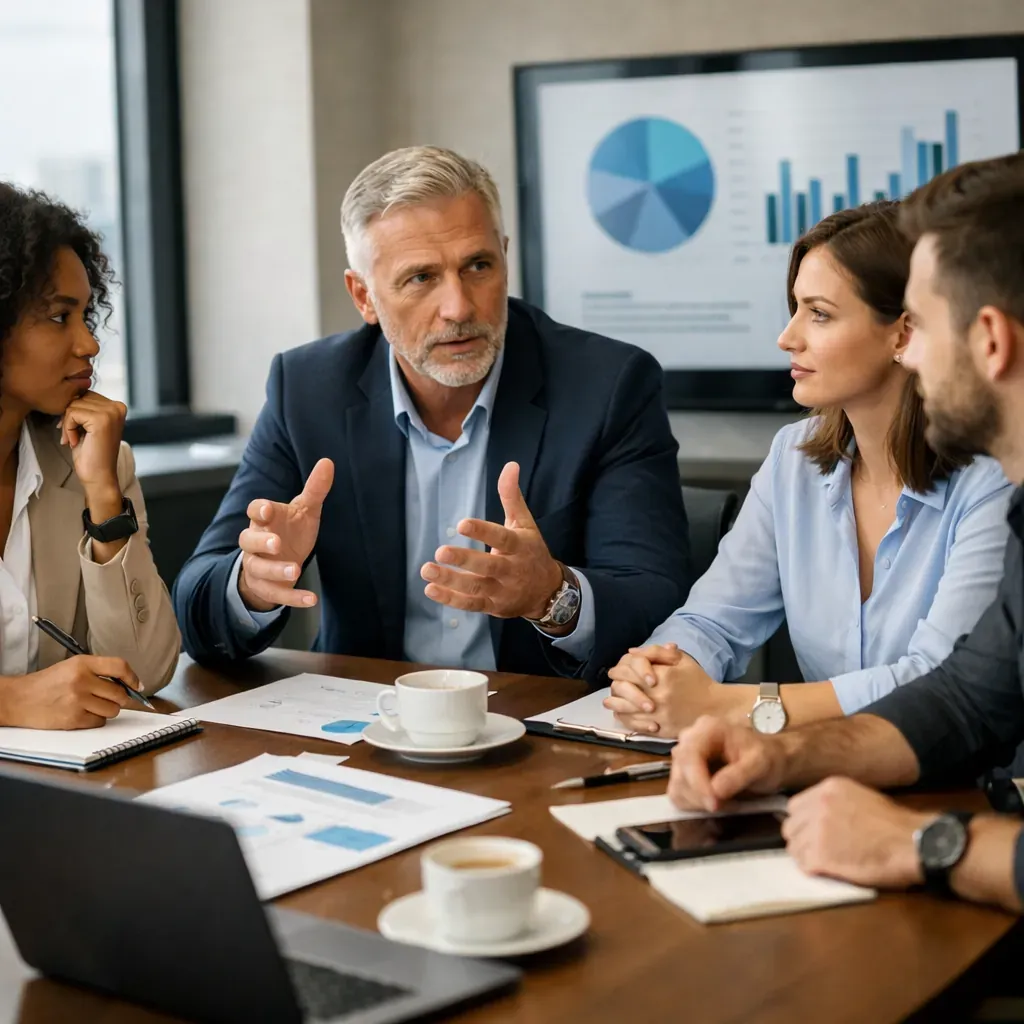 Réunion de conseil en entreprise
