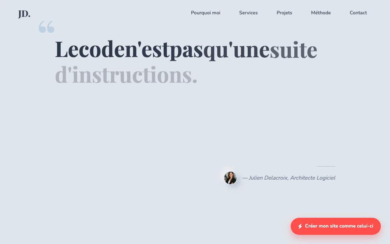 Services freelance — Manifeste