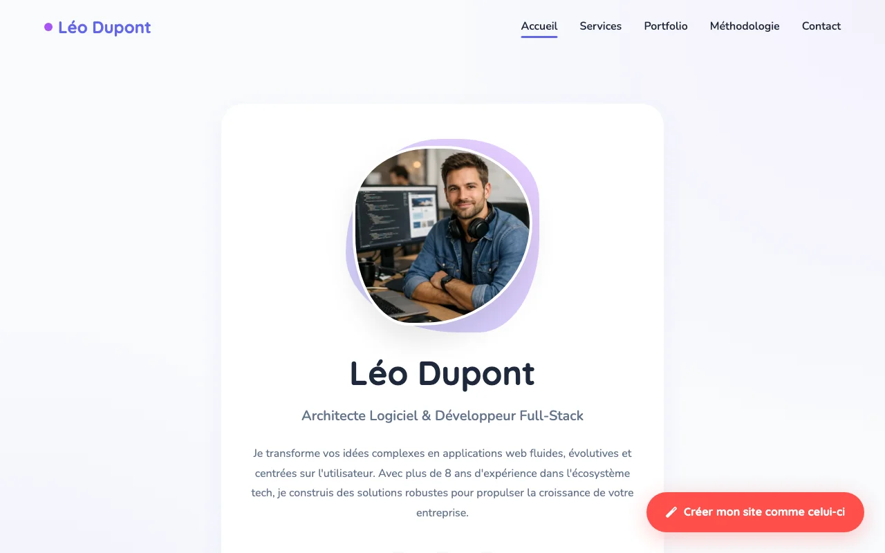 Services freelance — Chaleureux