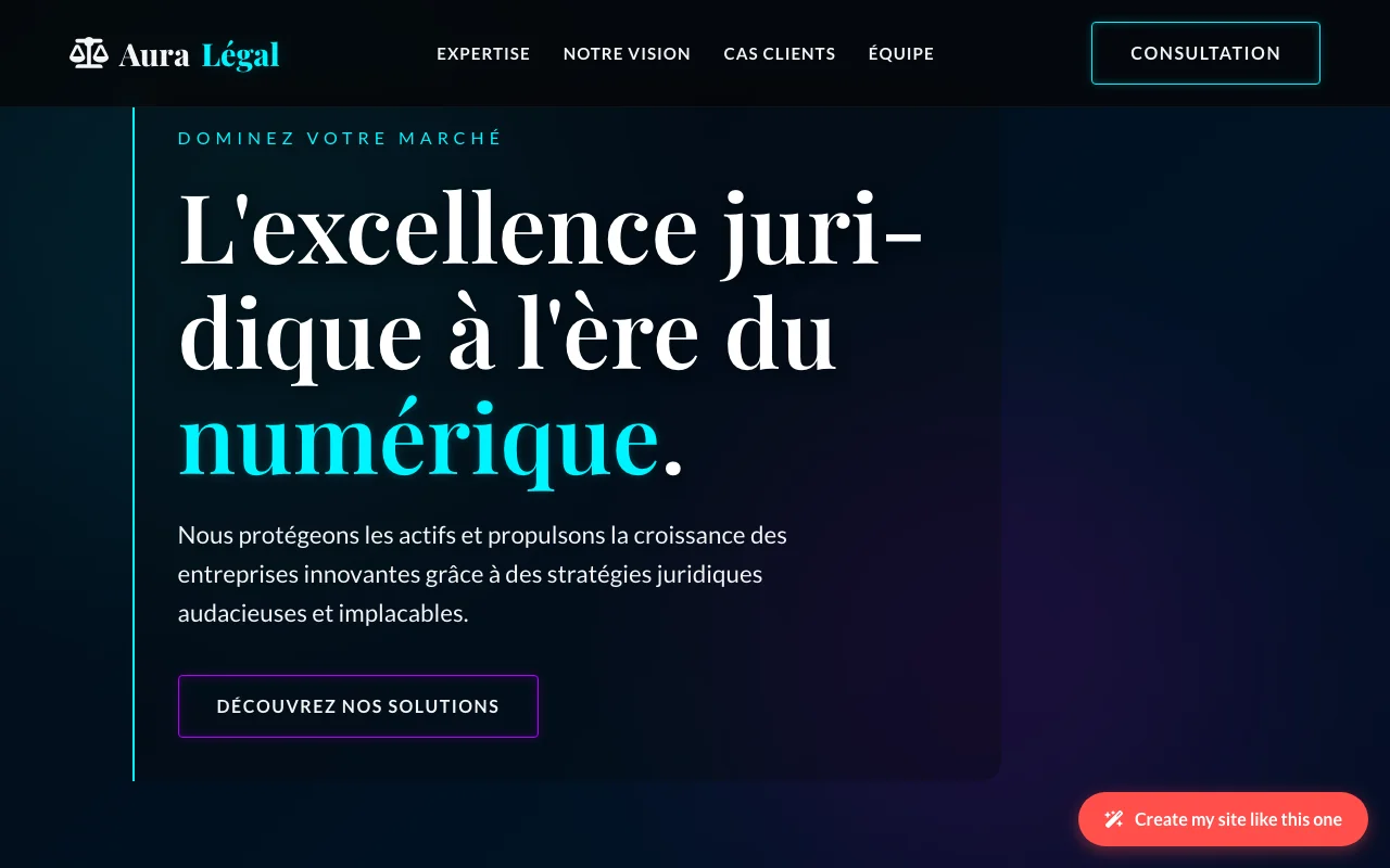 Business site — Cinematic