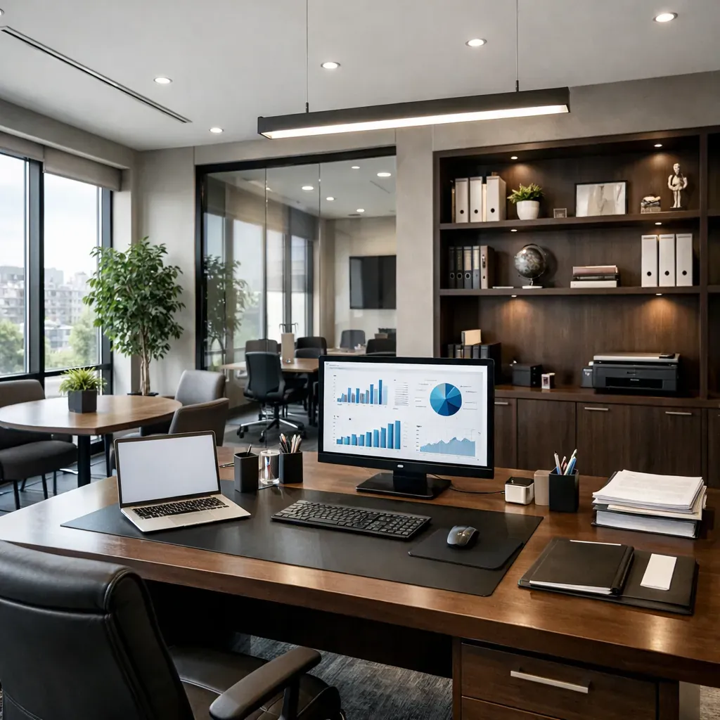 Bureau et espace de travail professionnel
