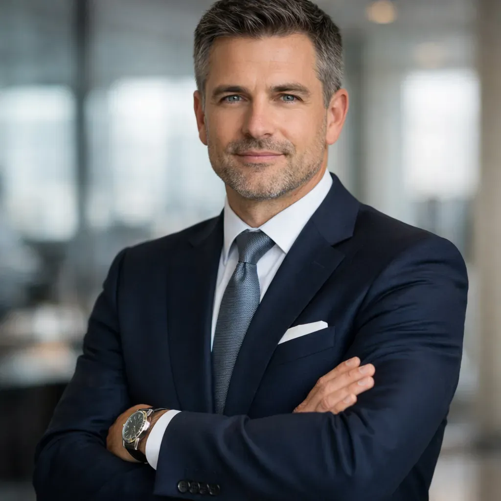 Portrait générique d'un dirigeant en costume