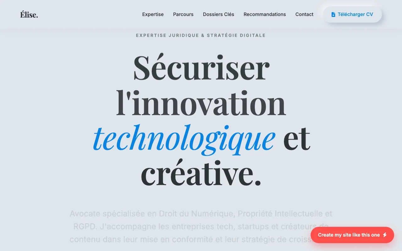 Professional CV — Editorial