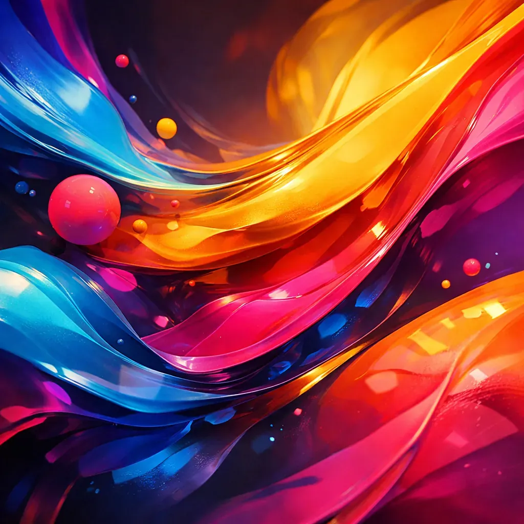 Concept abstrait coloré