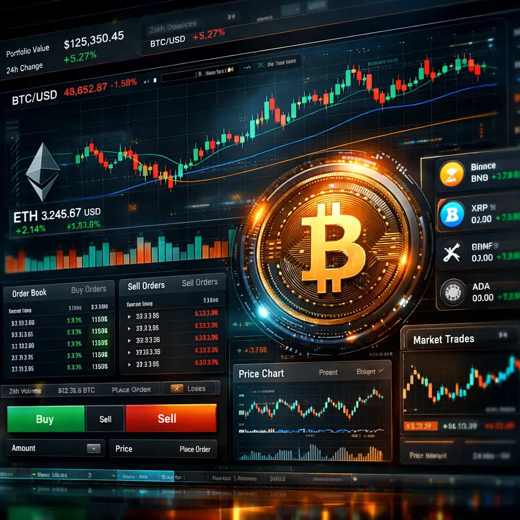 Interface de cryptomonnaie abstraite