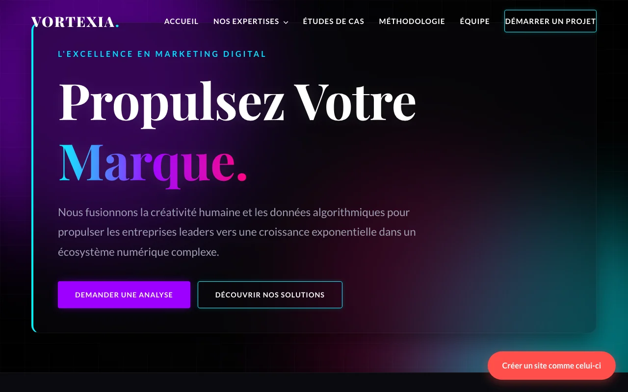 Business site — Cinematic