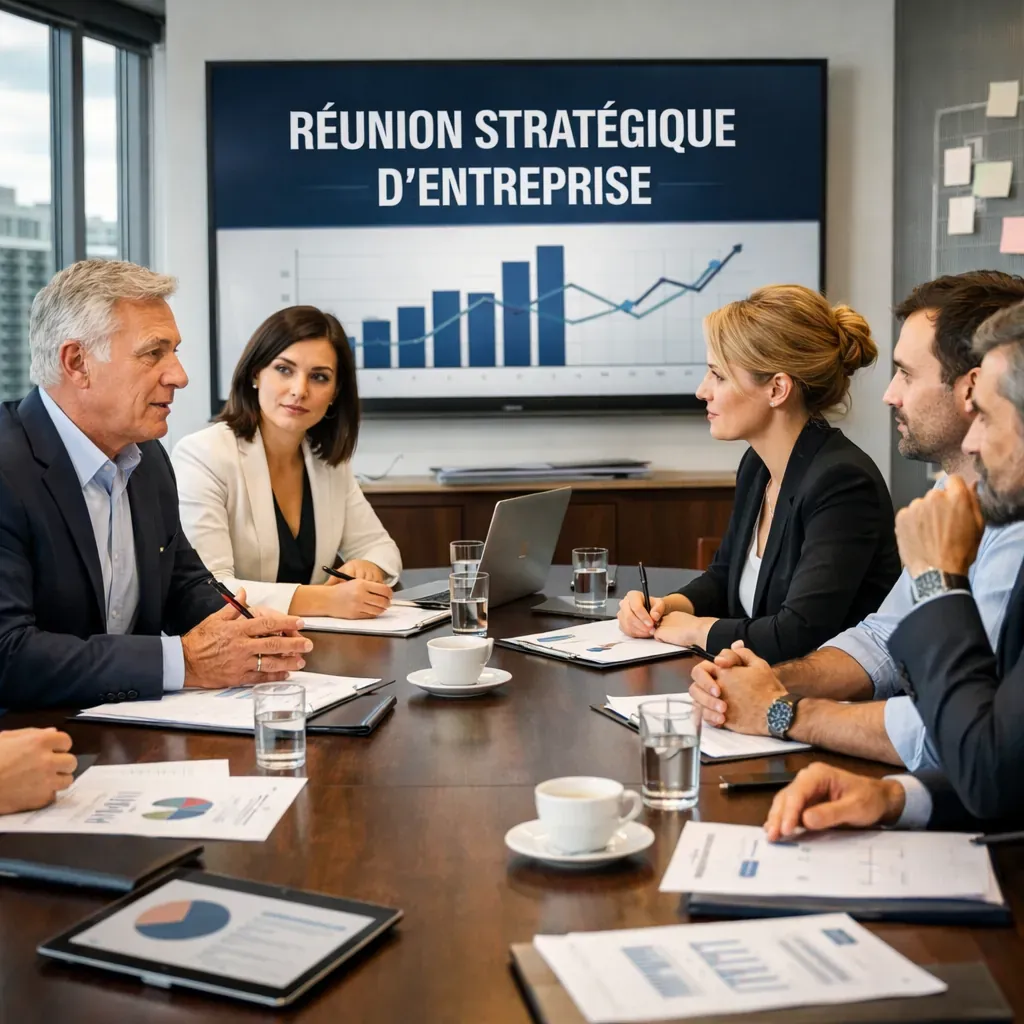Réunion stratégique d'entreprise