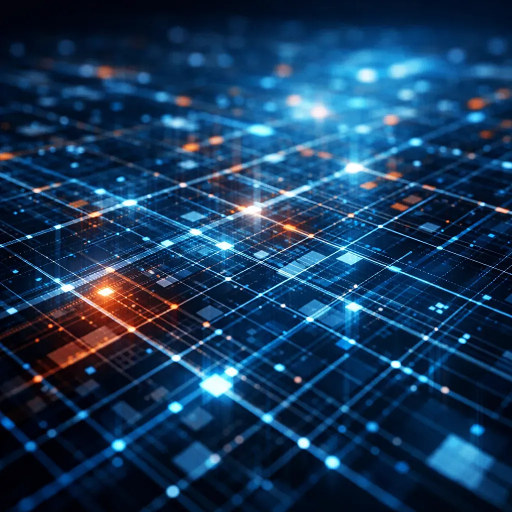 Abstract technology grid pattern