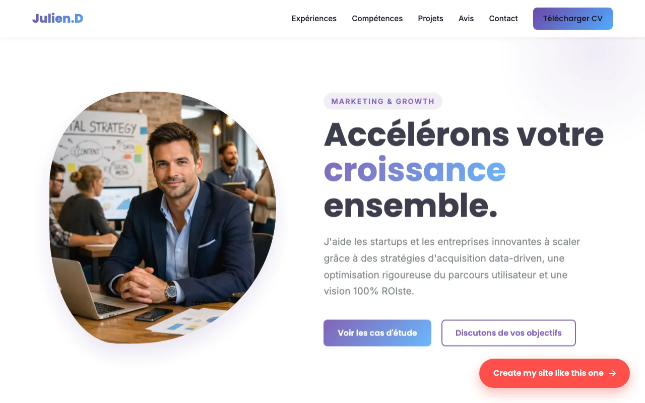 Professional CV — Startup