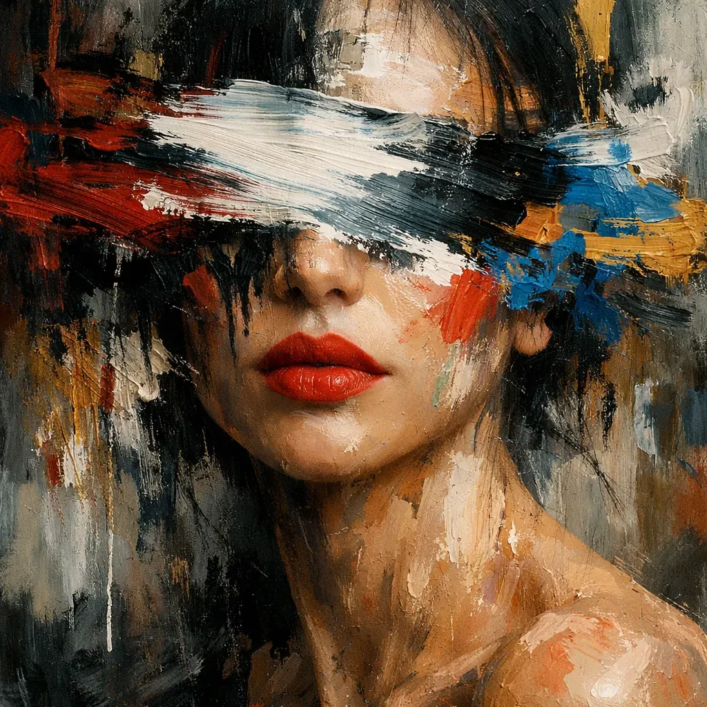 Portrait abstrait conceptuel