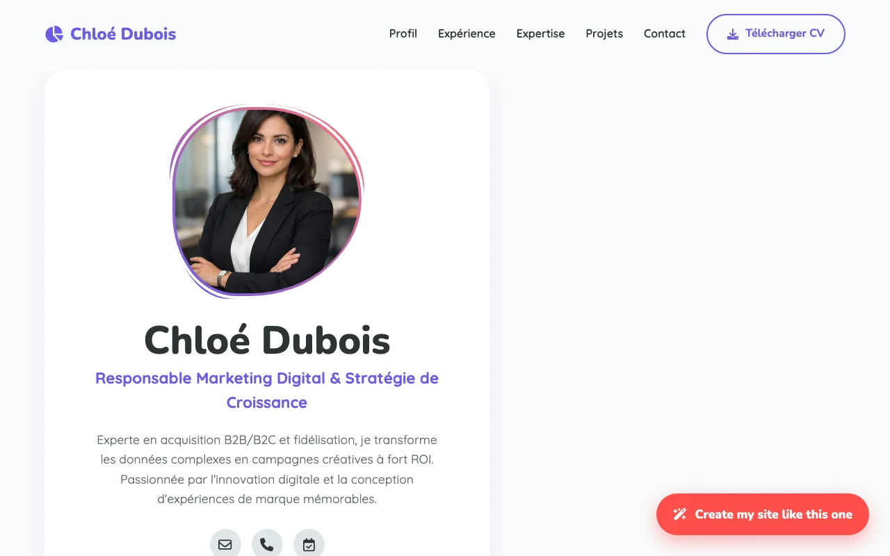 Professional CV — Warm