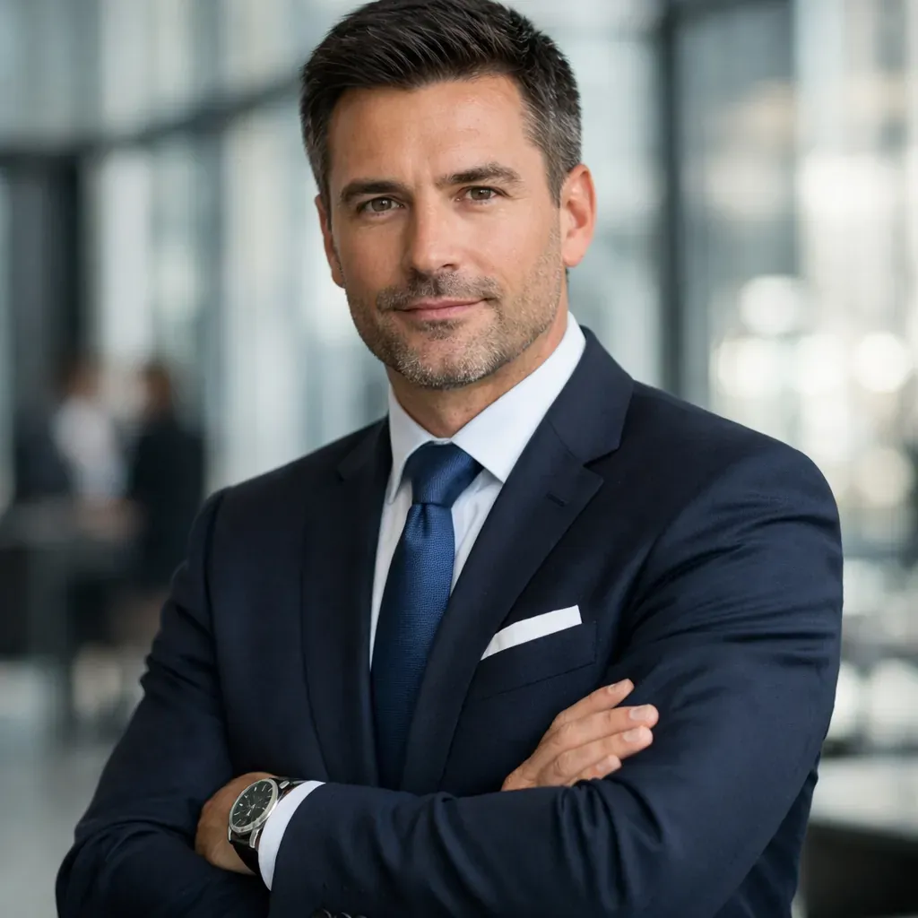 Portrait professionnel d'un homme d'affaires