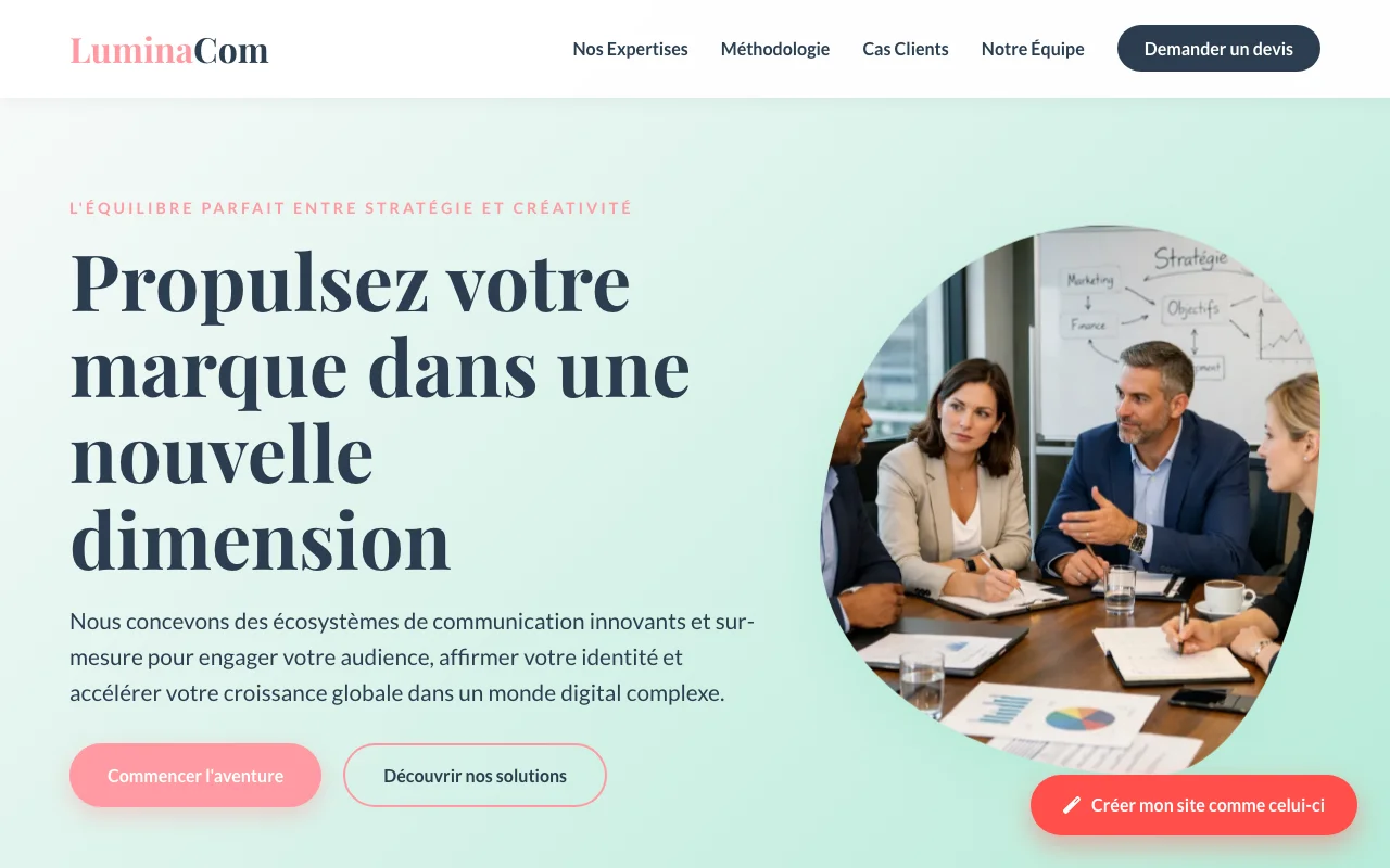 Site d'entreprise — Classique