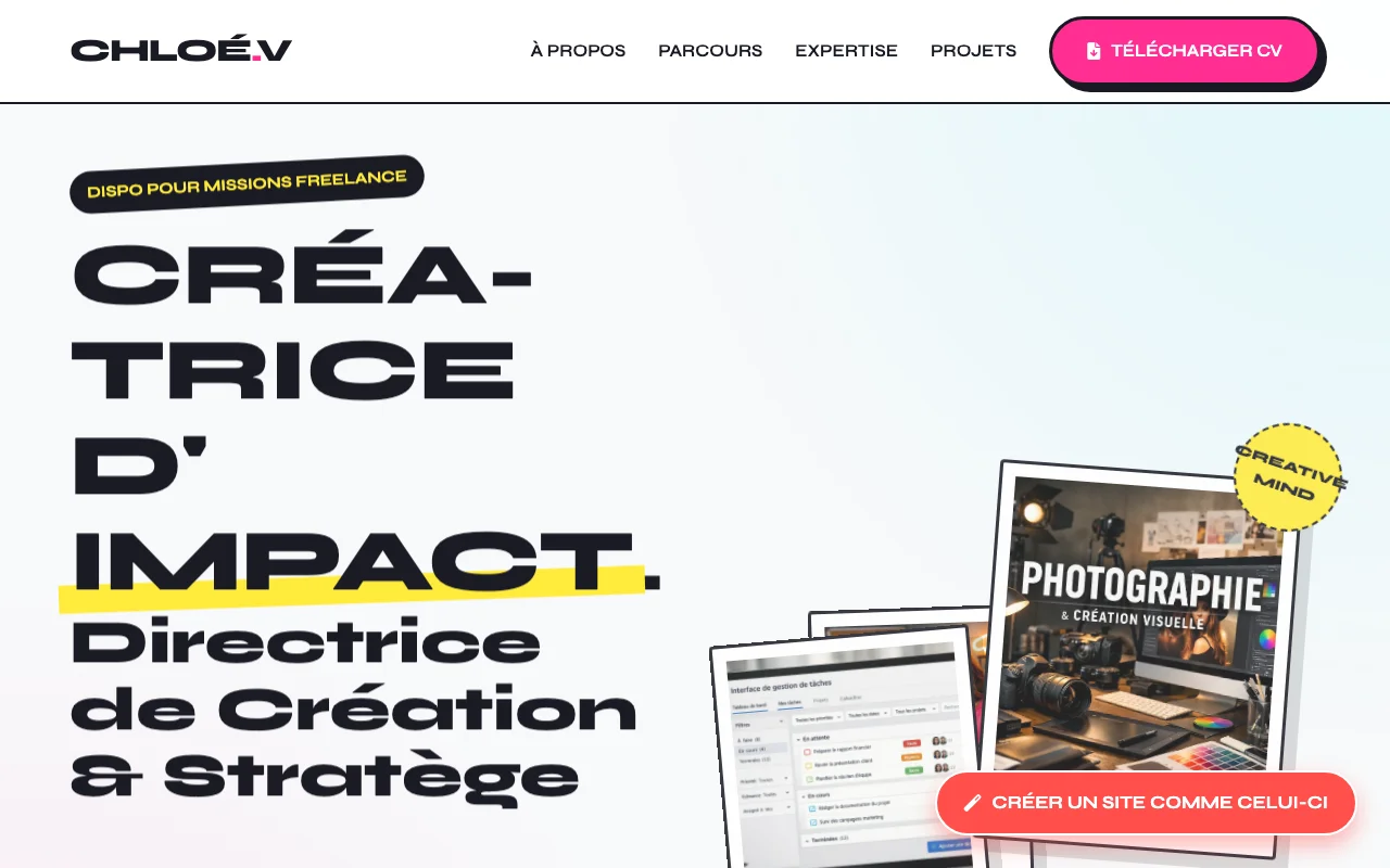 CV professionnel — Agence