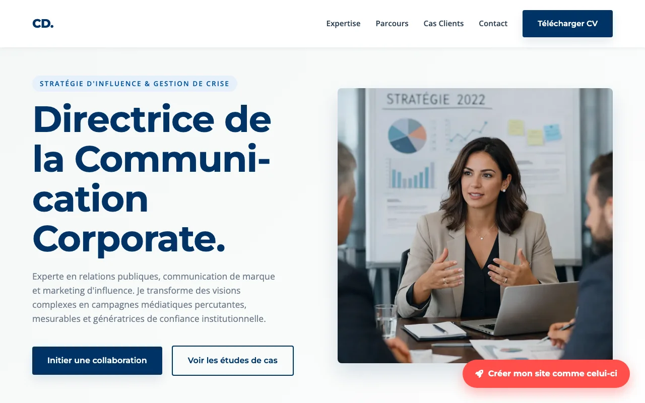 CV professionnel — Corporate