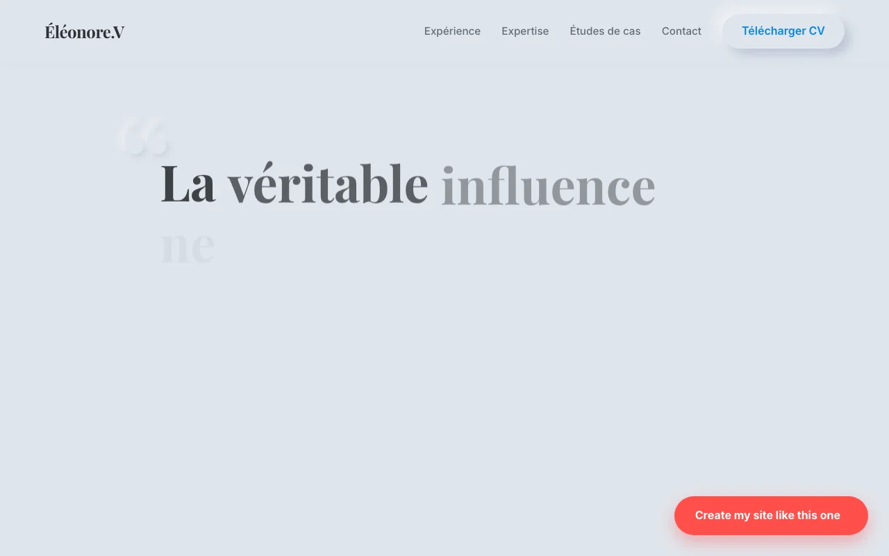 CV professionnel — Manifeste