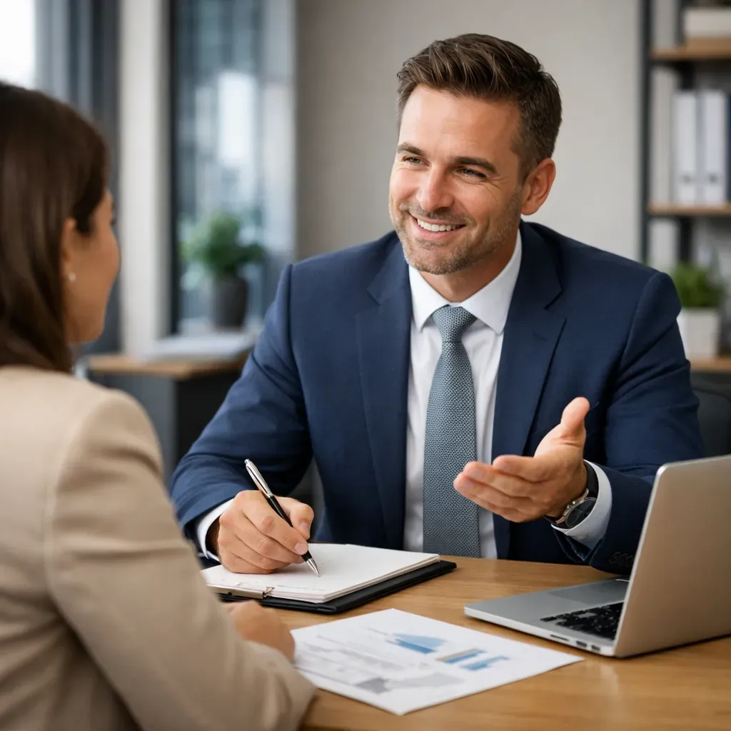 Consultant professionnel en rendez-vous