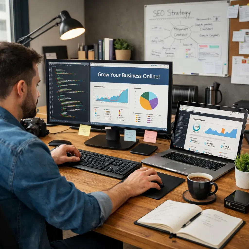 Espace de travail et ordinateur