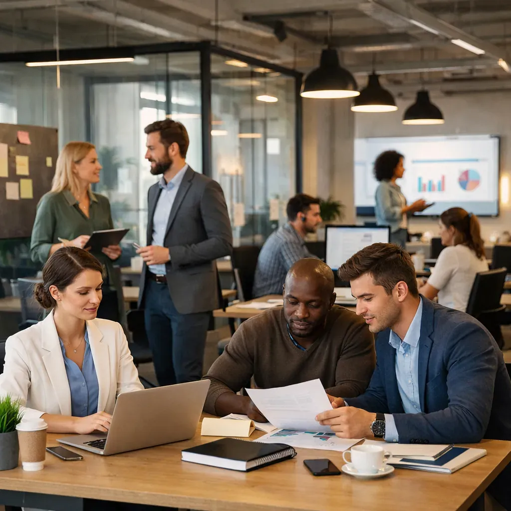 Intérieur professionnel dynamique