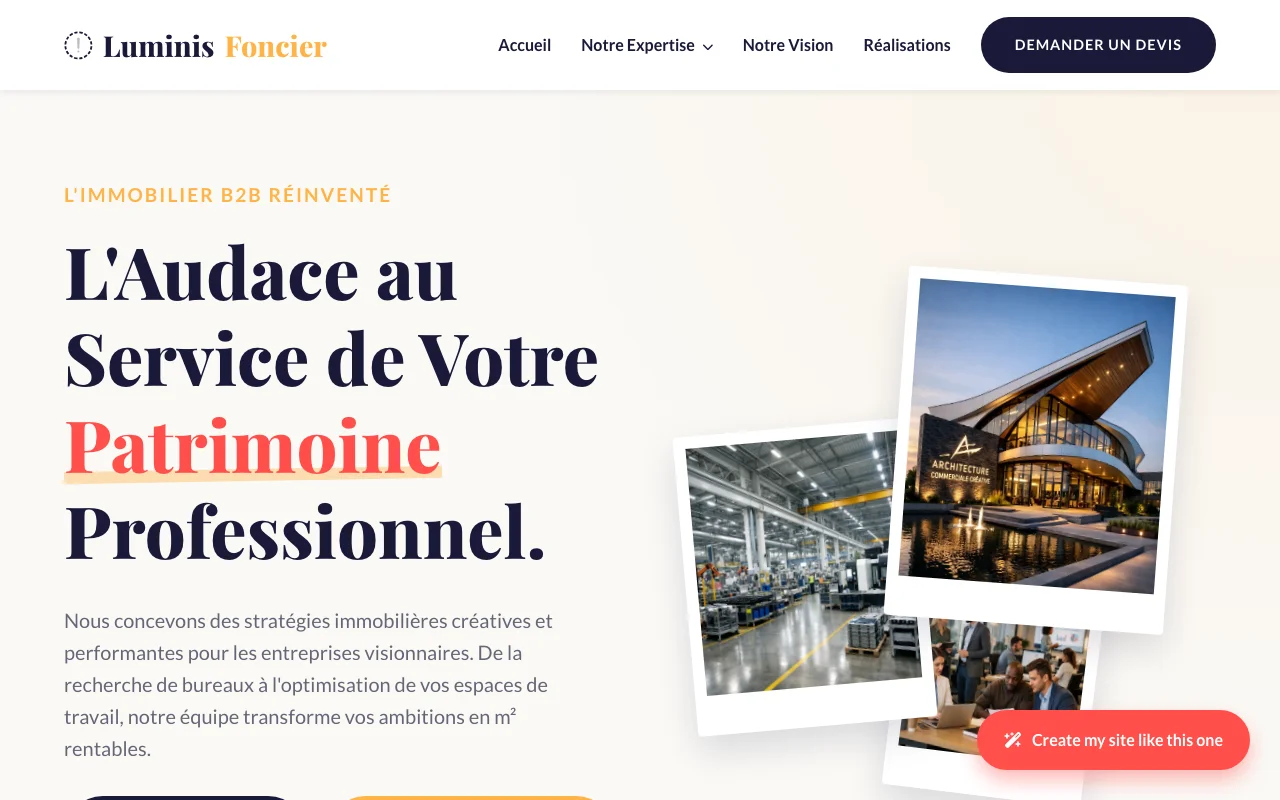 Business site — Agency