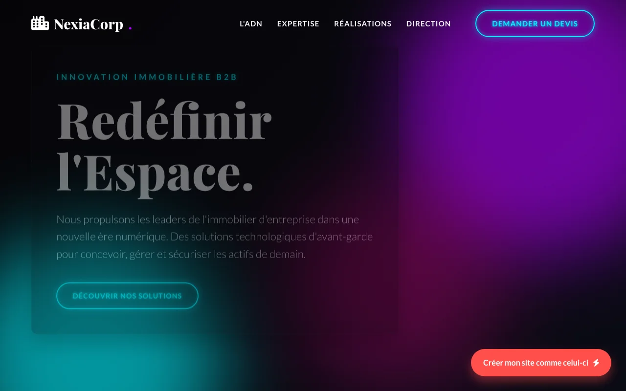 Business site — Cinematic