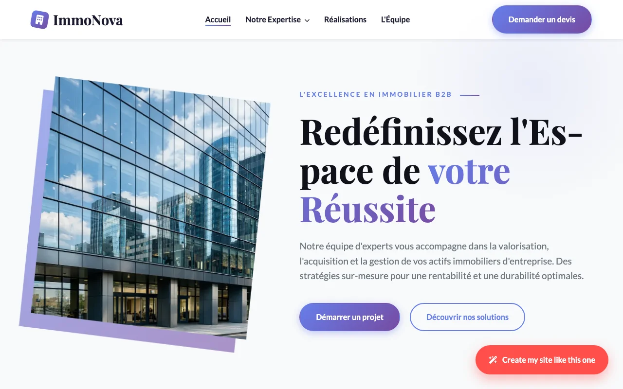 Business site — Startup
