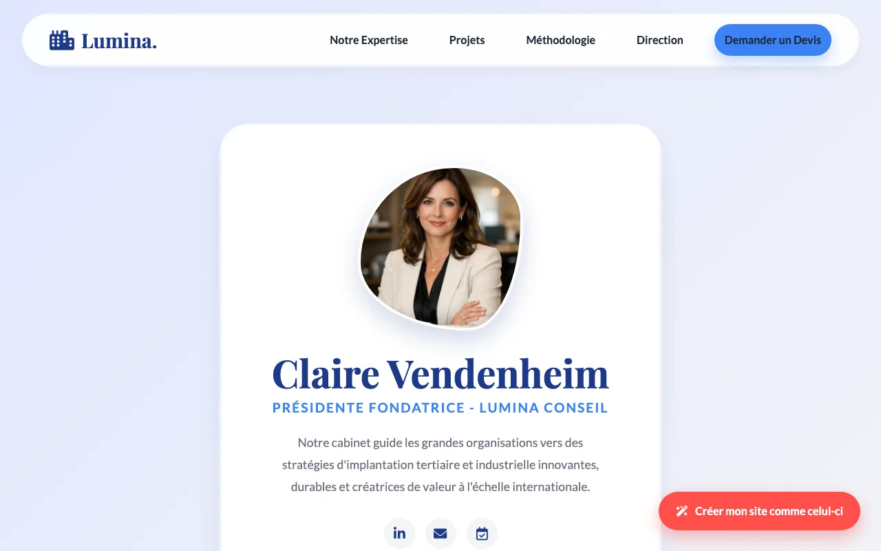 Business site — Warm