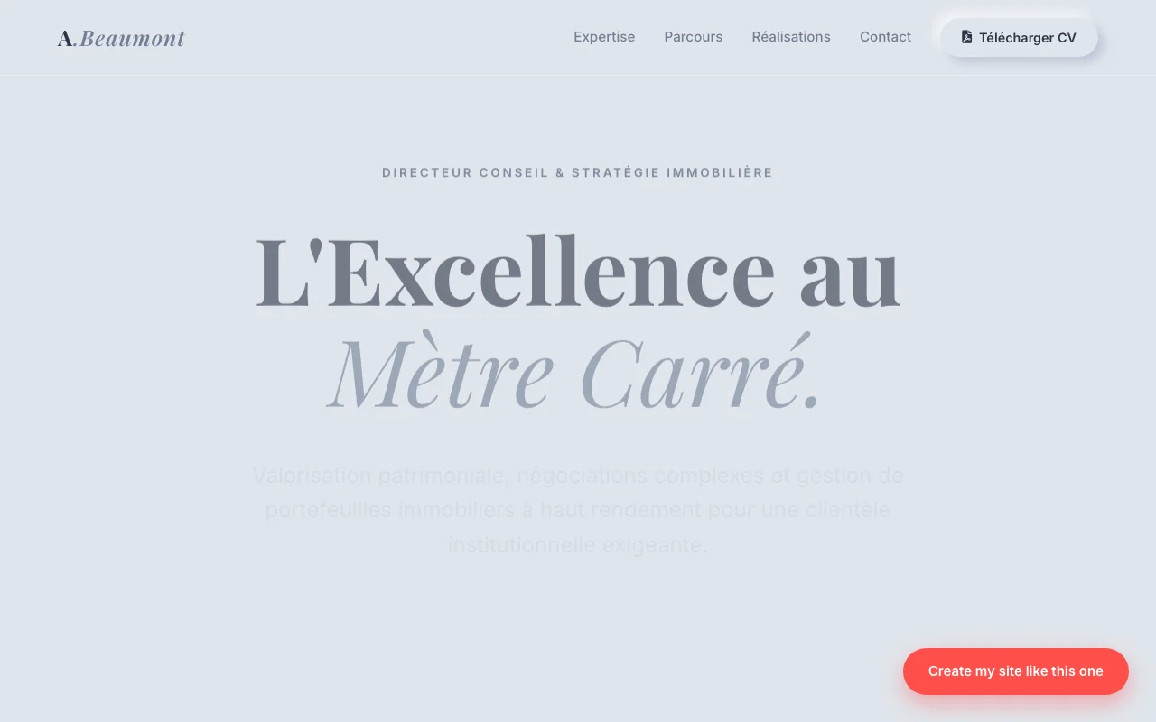 Professional CV — Editorial