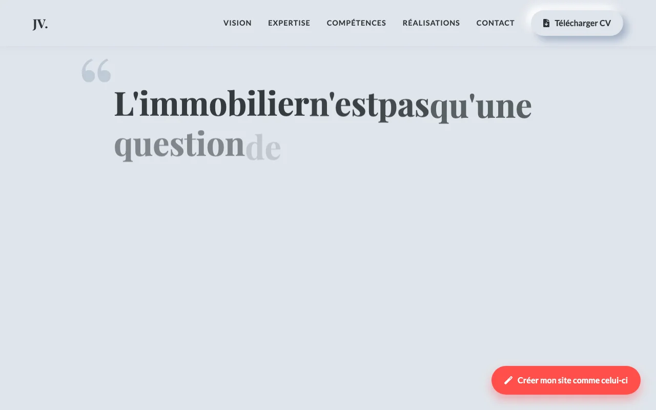 Professional CV — Manifesto