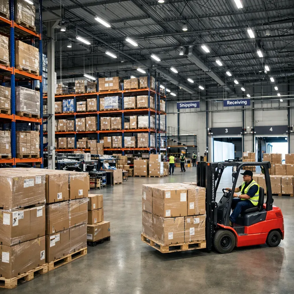 Entrepôt logistique moderne