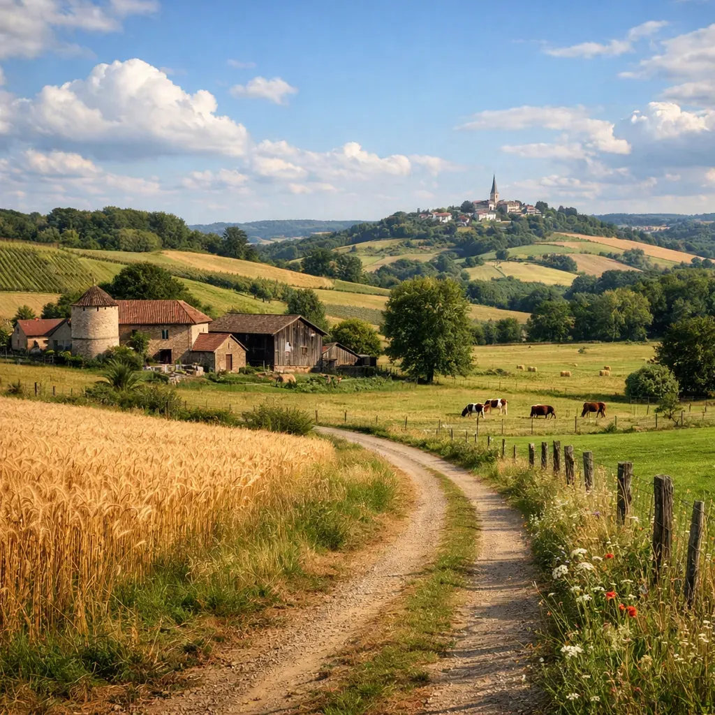Paysage de domaine rural