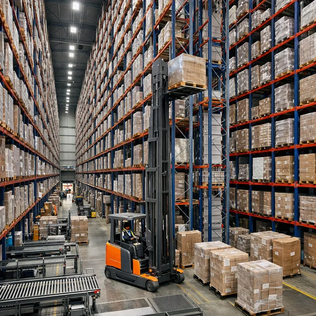 Entrepôt logistique de grande hauteur