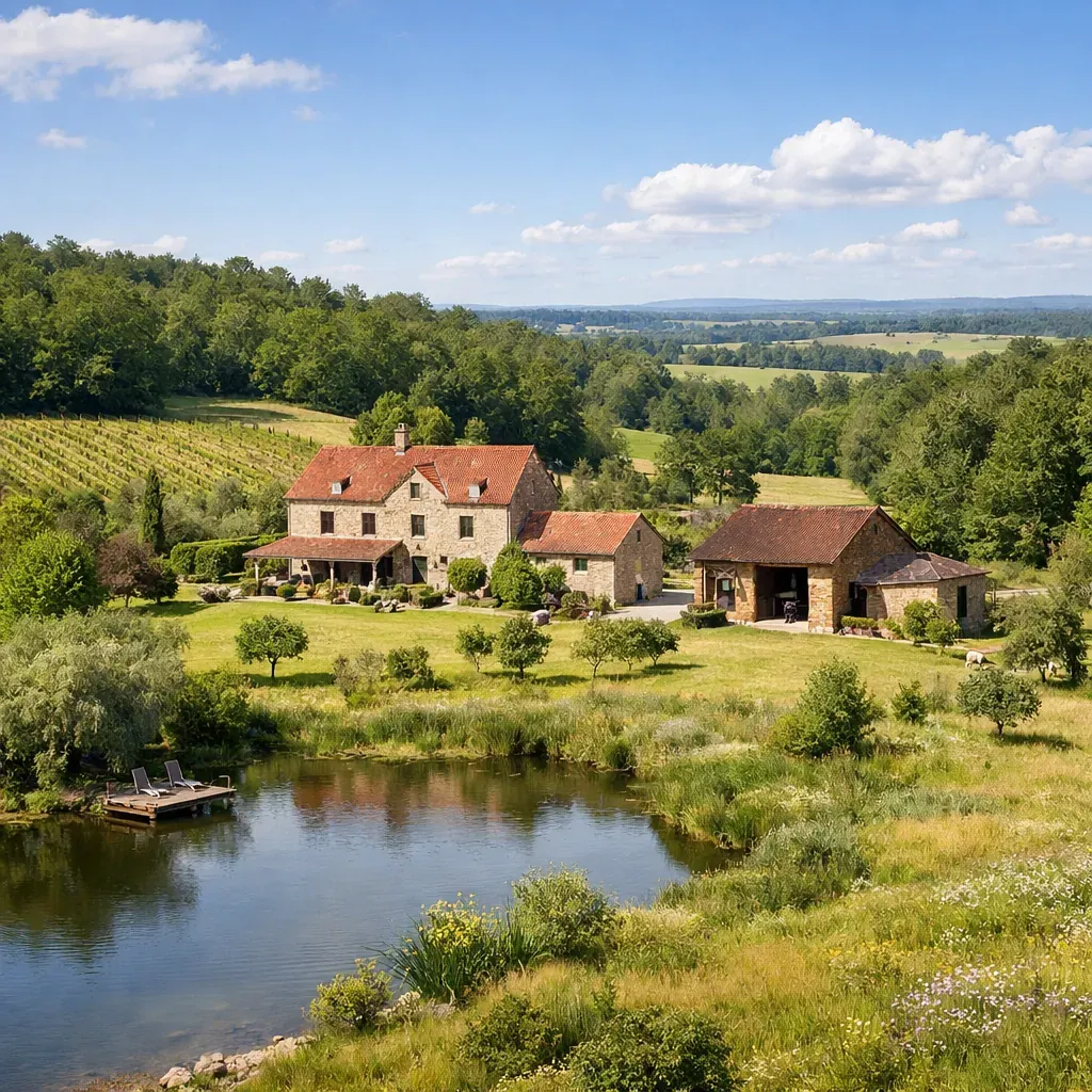 Domaine naturel avec propriété foncière