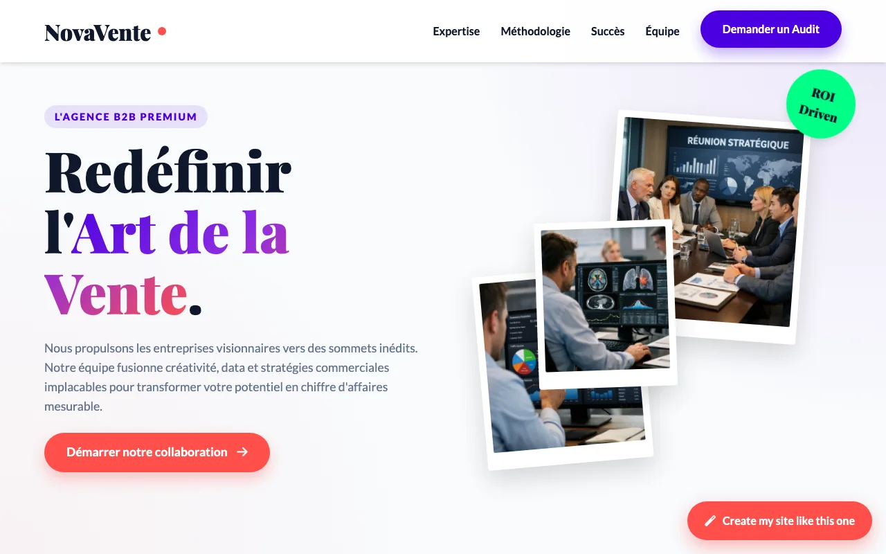 Business site — Agency