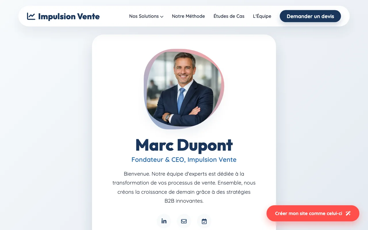 Business site — Warm