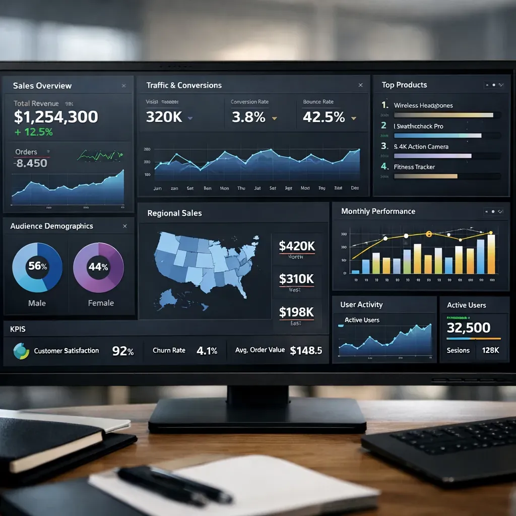 Dashboard data analytics