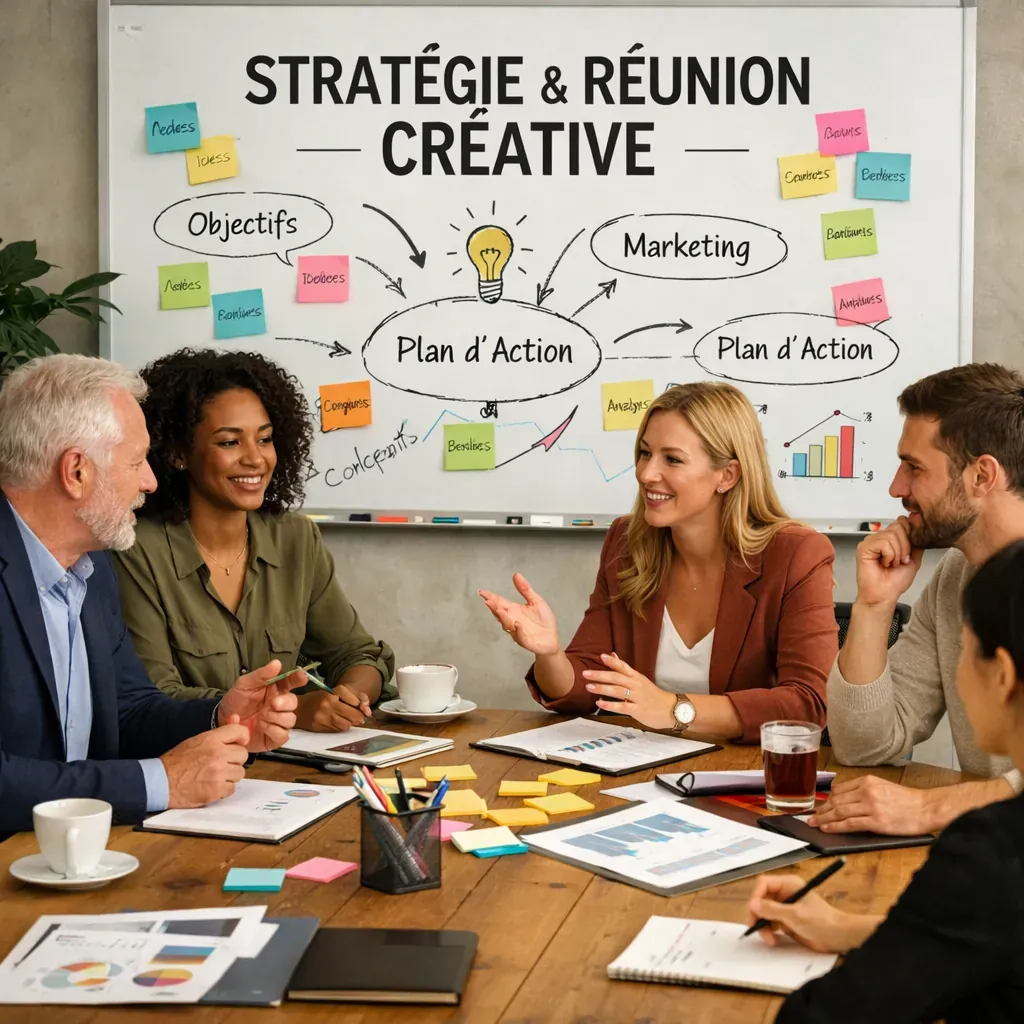 Stratégie et réunion créative